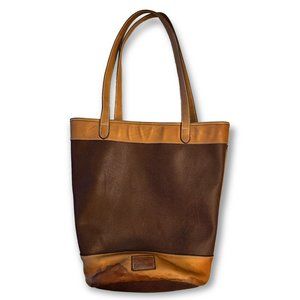 Jean Charles JC De Castelbajac Vintage Leather Bucket Tote Purse RARE